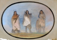 Little Bear, Steep Wind, The Dog; Three Distinguished Warriors of the Sioux Tribe by George Catlin