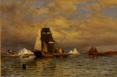 Looking out of Battle Harbour by William Bradford