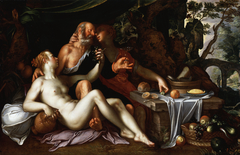 Loth and His Daughters by Joachim Wtewael