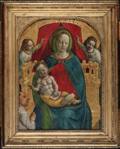 Madonna and Child, Two Angels, Donor by Vincenzo Foppa