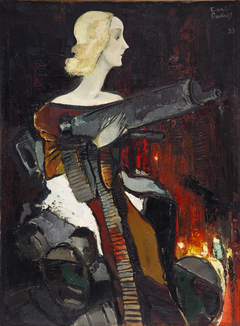 Madonna with Machine Gun by Kārlis Padegs