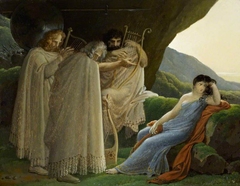 Malvina Mourning the death of her Fiancé Oscar by Anne-Louis Girodet de Roussy-Trioson