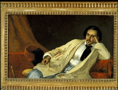 Man Reclining in a Turkish Robe by Hans Johan Frederik Berg