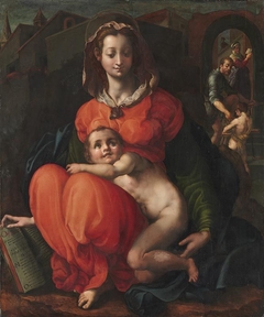 Maria mit dem Kinde (Werkstatt) by Pontormo