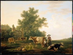 Melktijd by Jacob van Strij