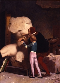 Michelangelo being Shown the Belvedere Torso by Jean-Léon Gérôme