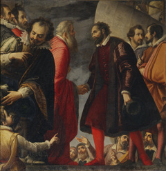 Michelangelo is received in Venice by the delegates of the Doge and the Senate by Valerio Marucelli