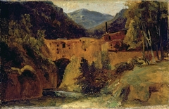 Mill in the valley near Amalfi by Carl Blechen