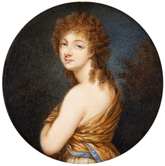 Miniature of Rozalia Lubomirska née Chodkiewicz. by Wincenty de Lesseur