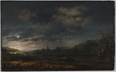 Moonlit Estuary by Aert van der Neer