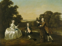 Mr and Mrs Van Harthals and their Son by Arthur Devis