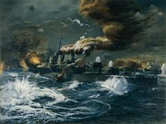 Night Battle off Lunga by Yoshio Shimizu