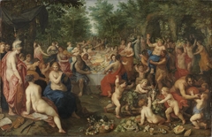 Olympisches Göttermahl mit Hendrik van Balen by Jan Brueghel the Elder