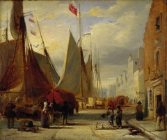 On the Quay at Leith by David Octavius Hill