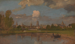 Oxford from the River with Christ Church in the Foreground by William Turner