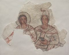 Painting of Mithras and Sol from the Middle Mithraeum, Yale University Art Gallery, inv. 1935.99a by Anonymous