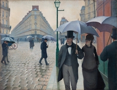 Paris Street; Rainy Day by Gustave Caillebotte