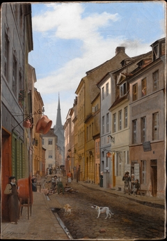 Parochialstrasse in Berlin by Eduard Gaertner