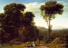 Pastoral Landscape with a Mill by Claude Lorrain