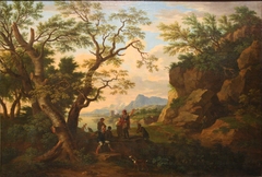 Paysage avec des bandits by Jacob de Heusch