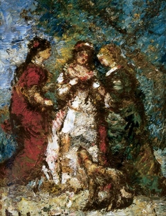 Polite Conversation by Adolphe Joseph Thomas Monticelli