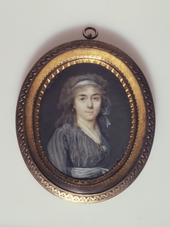 Portrait d'une jeune femme en demi-deuil by Marie-Gabrielle Capet