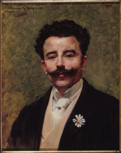 Portrait de Félicien Champsaur (1859-1934), romancier by Paul Saïn