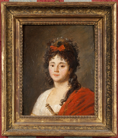 Portrait de Mademoiselle Maillard (Marie-Thérèse Davoux, 1766-1818, dite), chanteuse à l'Opéra by Jean-François Garneray