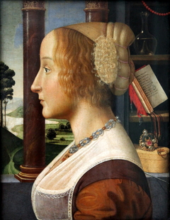 Portrait in profile of a Woman by Davide Ghirlandaio