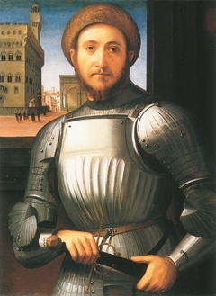 Portrait of a Man in Armour by Francesco Granacci