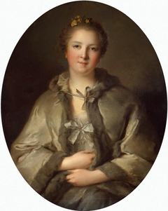 Portrait of a Woman in Grey by Jean-Marc Nattier