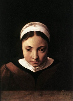 Portrait of a Young Girl by Cornelius van Poelenburgh