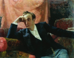 Portrait of actor Grigory Grigorievich Ghe by Ilya Repin