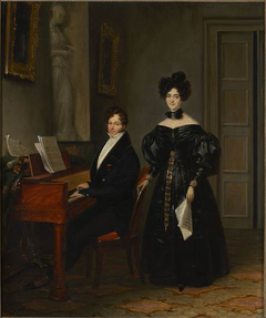 Portrait of François-Adrien Boieldieu and his wife Jenny Philis-Bertin by Édouard Pingret