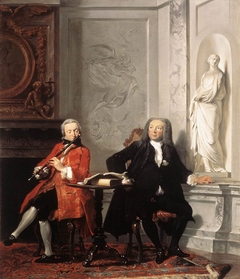 Portrait of Jeronimus Tonneman and his Son Jeronimus (‘The Dilettanti’) by Cornelis Troost