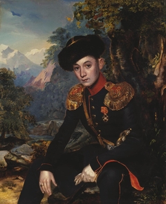 Portrait of Major M.L.Dubelt by Grigory Gagarin