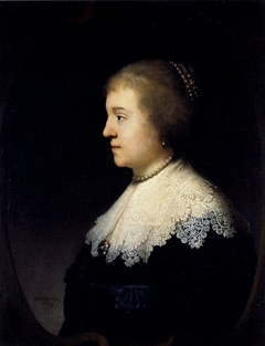 Portrait of Princess Amalia van Solms by Rembrandt