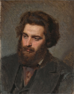 Portrait of the Artist Arkhip Ivanovich Kuindzhi by Ivan Kramskoi