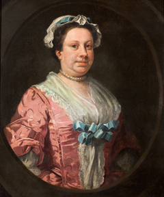 Portrait of the Artist?s Sister, Anne Hogarth (1701-1771) or, Lady in Rose Taffeta by William Hogarth