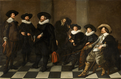 Portrait of the regents of the Amsterdam city orphanage by Abraham de Vries