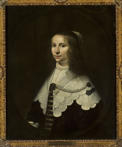 Portrait of Volkera van Beresteyn (1624–1653), wife of Salomon van Schoonhoven (1617–1653) by Jacob Willemsz Delff the Younger