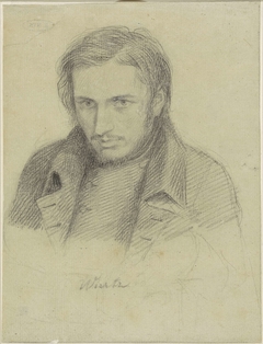 Portret van Antoine Joseph Wiertz by Jacobus Everhardus Josephus van den Berg