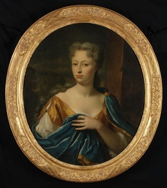 Portret van een onbekende vrouw by Philip van Dijk