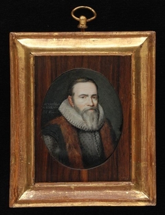 Portretminiatuur van Johan van Oldenbarnevelt by Johannes Christiaan Elin