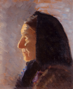 Profile of a woman from Skagen by Anna Ancher