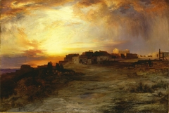 Pueblo at Sunset (Laguna) by Thomas Moran