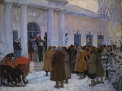 Reading of the Manifest by Boris Kustodiev