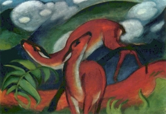 Red Deer II by Franz Marc