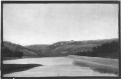 River landscape by Jean-Baptiste-Camille Corot