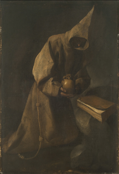 Saint Francisco in meditation by Francisco de Zurbarán